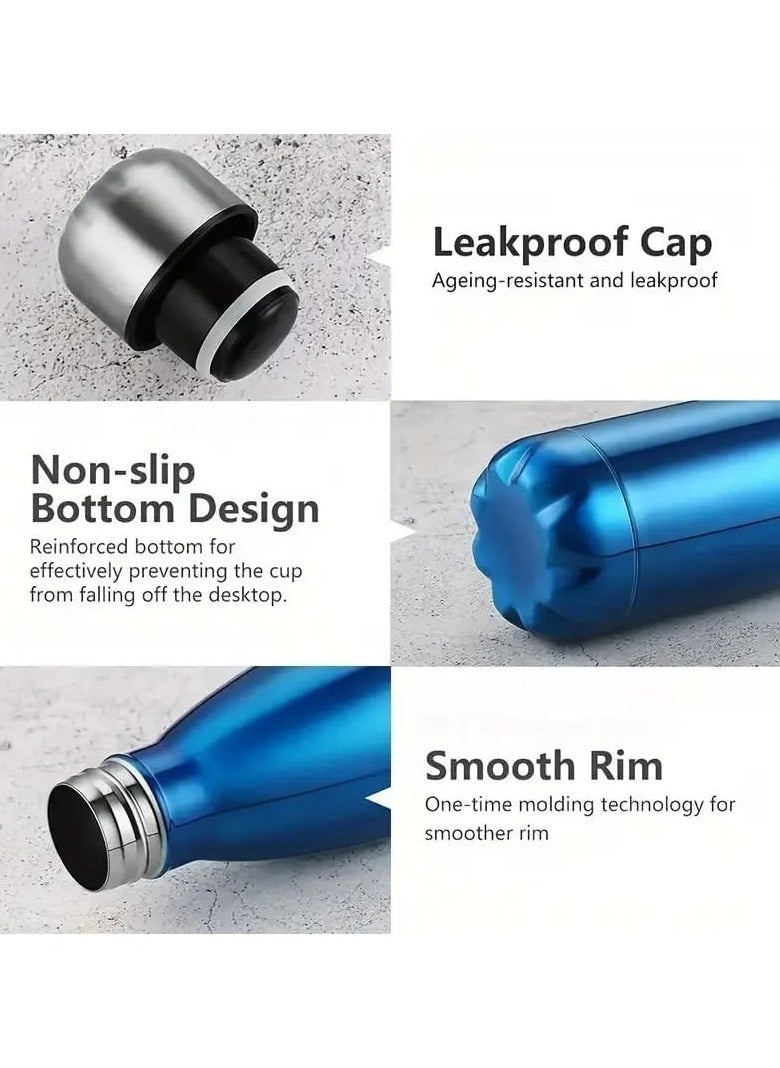 QSHOP Premium Portable  Stainless Steel Thermos Water Bottle 500ml - Vacuum Insulated Flask for Hot and Cold Drinks - Perfect for Home, Office, School, Sports, Camping  - Image 5