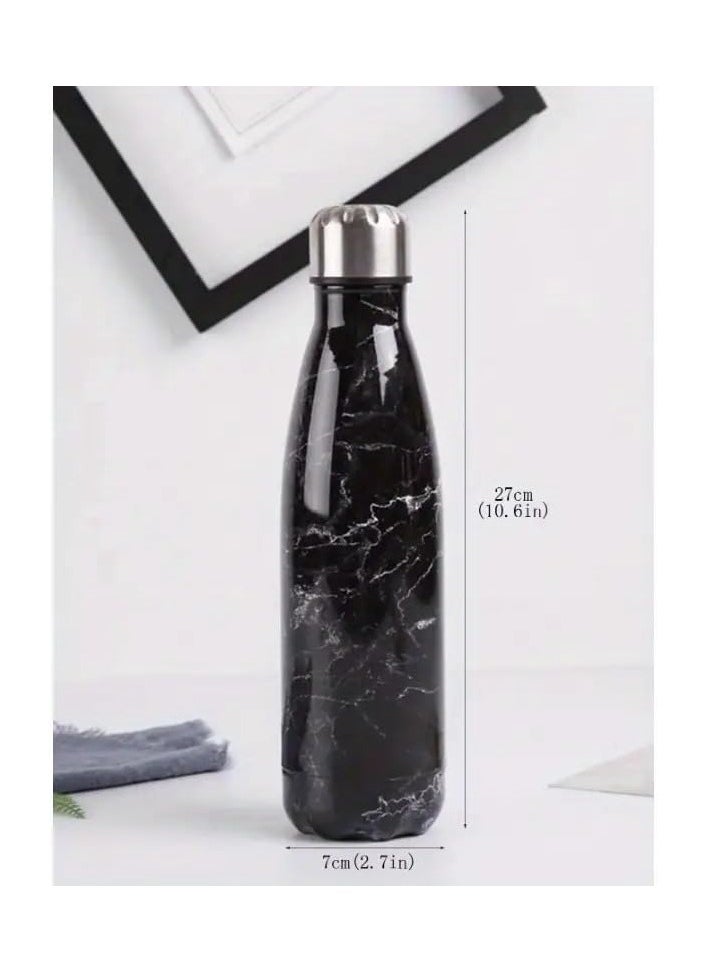 QSHOP Premium Portable  Stainless Steel Thermos Water Bottle 500ml - Vacuum Insulated Flask for Hot and Cold Drinks - Perfect for Home, Office, School, Sports, Camping  - Image 3