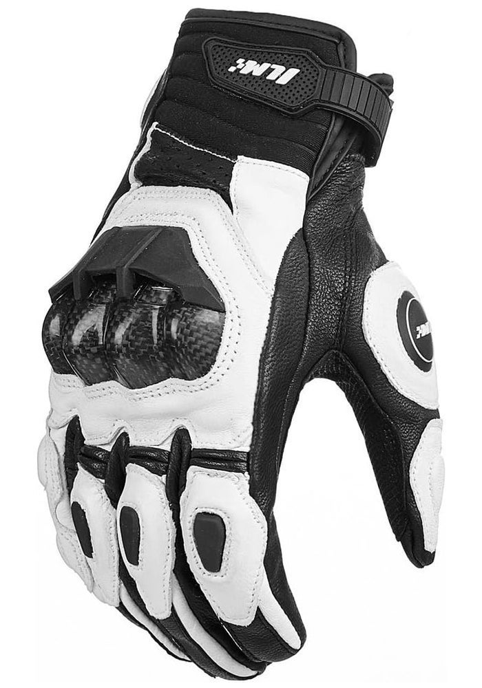 ILM Air Flow Leather Motorcycle Gloves Touchscreen for Men and Women Model-GRC01 - Image 1