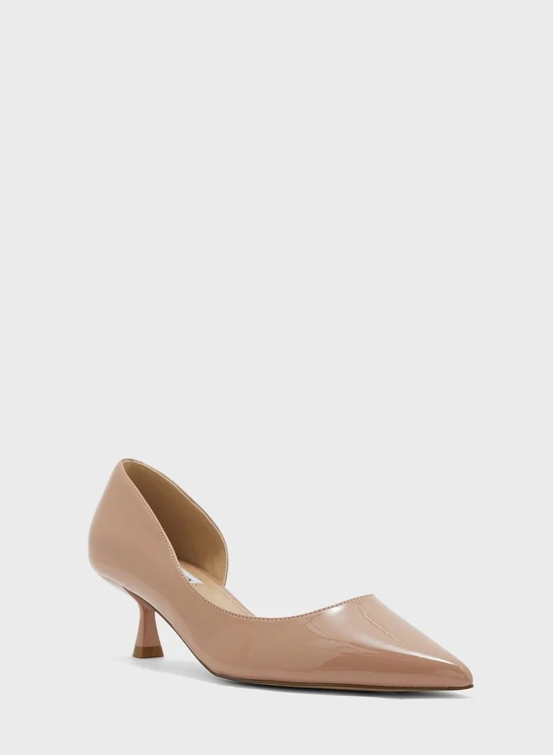 STEVE MADDEN Cross Strap Mid Heel Sandals
