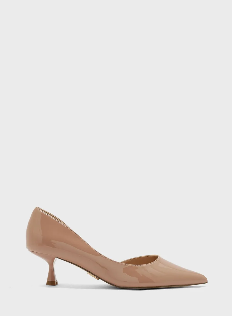 STEVE MADDEN Cross Strap Mid Heel Sandals