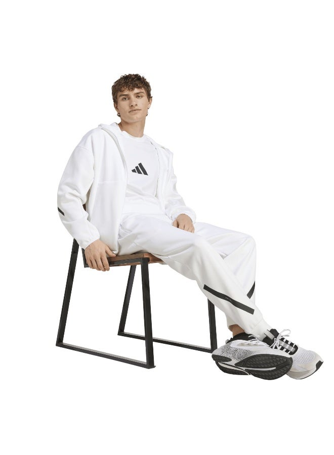 Adidas Adidas M Z.N.E. Fz White Hooded Track Top Track Tops For Men - Image 5