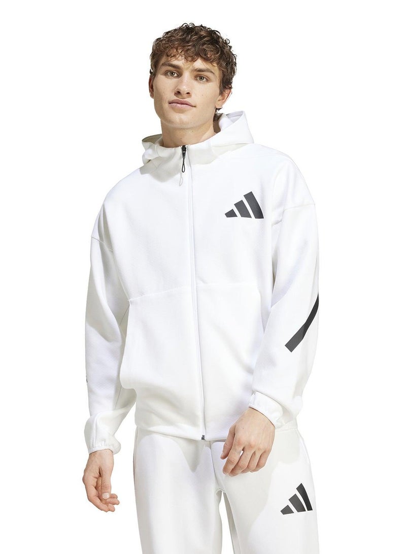 Adidas Z.N.E. Full-Zip Hooded Track Jacket - Image 1