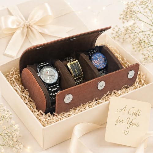 essart Luxury Watch Storage Case – Premium Leather Organizer Box for Exclusive Timepieces, Elegant Display & Protection for Collectors (WR-1013-Croco-Tan) - Image 3