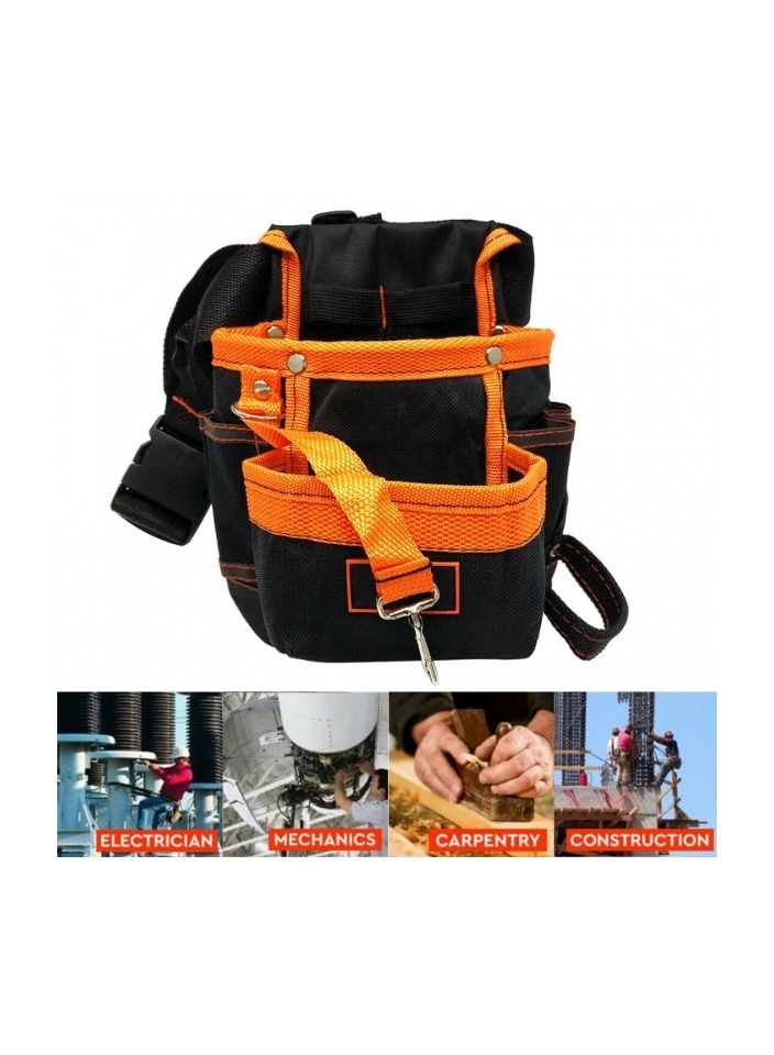 1-Piece Multifunction Electricians Tool Belt Pouch,Screwdrivers Hammer Pencil Holder Bag  - Image 1