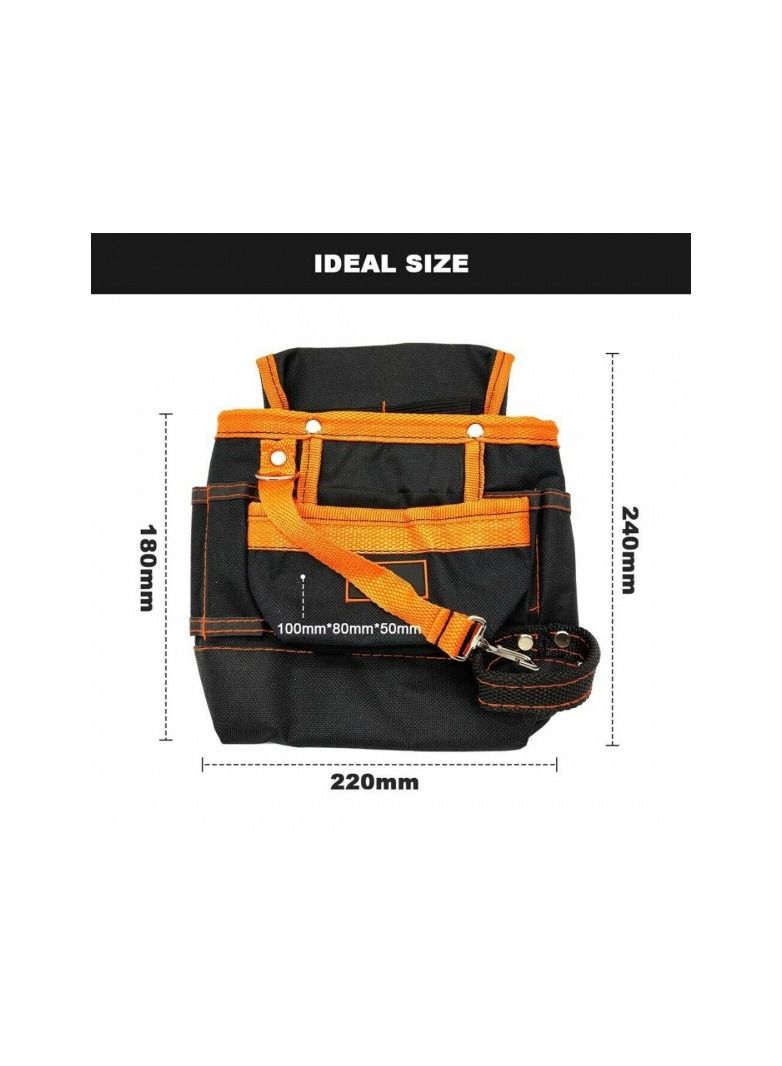 1-Piece Multifunction Electricians Tool Belt Pouch,Screwdrivers Hammer Pencil Holder Bag  - Image 5