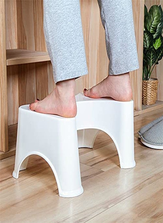 SKOFRI Toilet Stool Squat Potty-Shotty Toilet Step Stool Anti-Skid,Promotes Squatting Like The Indian Style Angular Leg Position On Western Pot, for Kids & Adults Advise Perfect Posture Potty Stool - Image 3