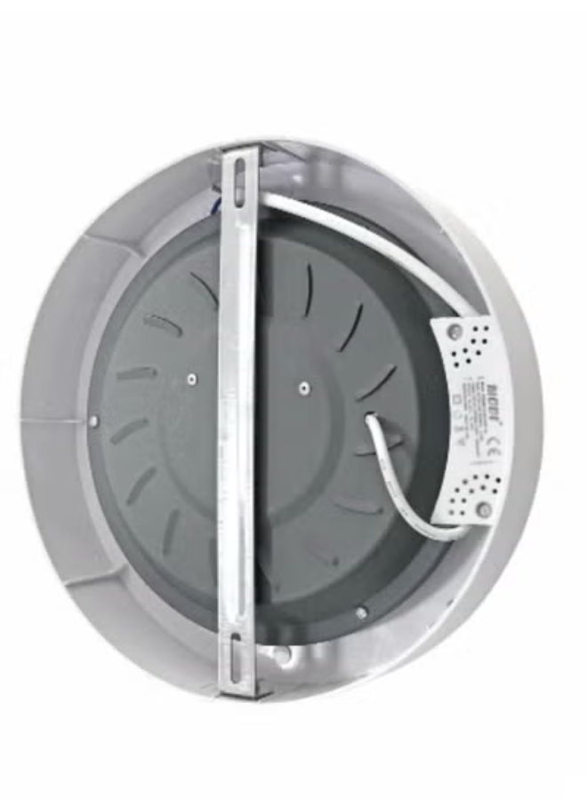 MD 30W Round Surface Mount LED Ceiling Light, 2400LM Flushmount Panel, No Drill Needed for Corridor Hallway Bedroom, 220V-240V, 22cm - Image 2