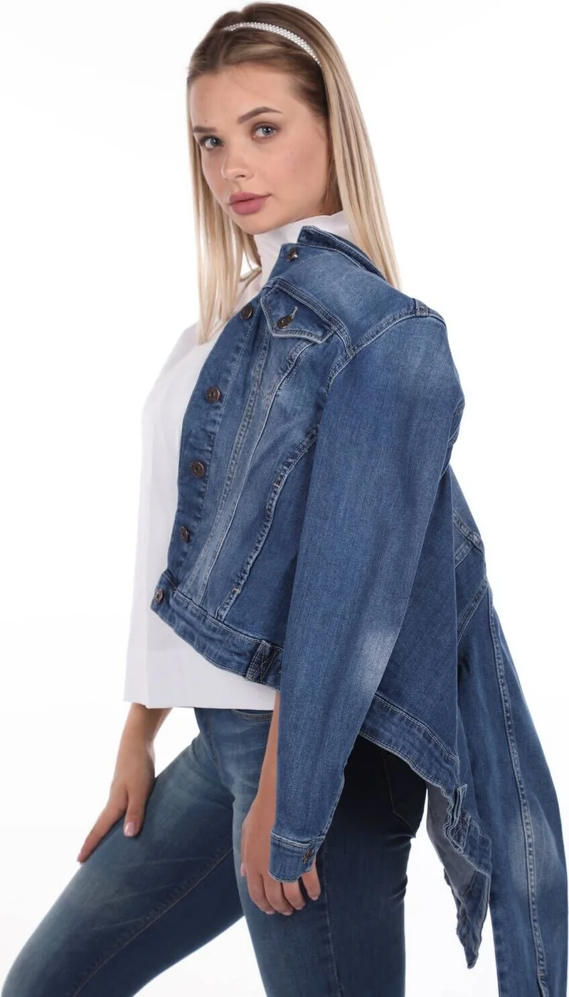 باني جينز Pocket Detailed Women's Jean Jacket