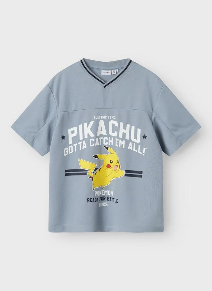 نيم ات Kids Pokemon Crew Neck T-Shirt