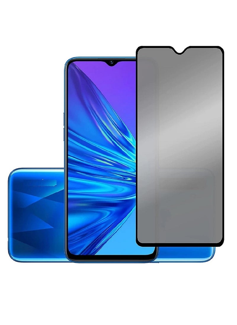 Super Tempered Glass Screen Protector Anti-Spy Privacy Designed For Realme 5  Full Screen Coverage And Bubble Free - Image 1