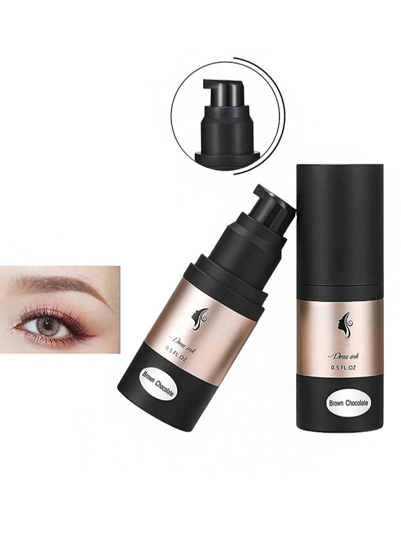 HaLunhi Eyebrow Tattoo Machine Set，Makeup Set，Multi-Function Touch Control Power Eyebrow Tattoo Full Set Combination Pack，Silver Rotary Tattoo Machine Pen Practice Skin 15ml Ink 10 Pieces Cartridge Needle  - Image 5