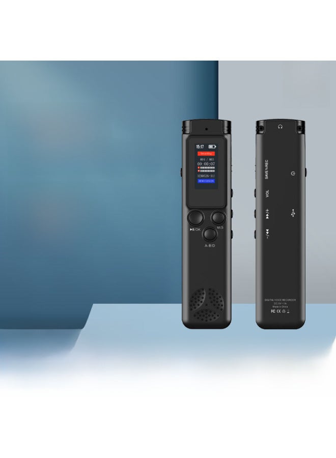 Portable High Definition Noise Reduction Digital Recording Pen For Training Meetings And Learning Voice Controlled Recorder-Color:Black-Capacity:128GB - Image 2