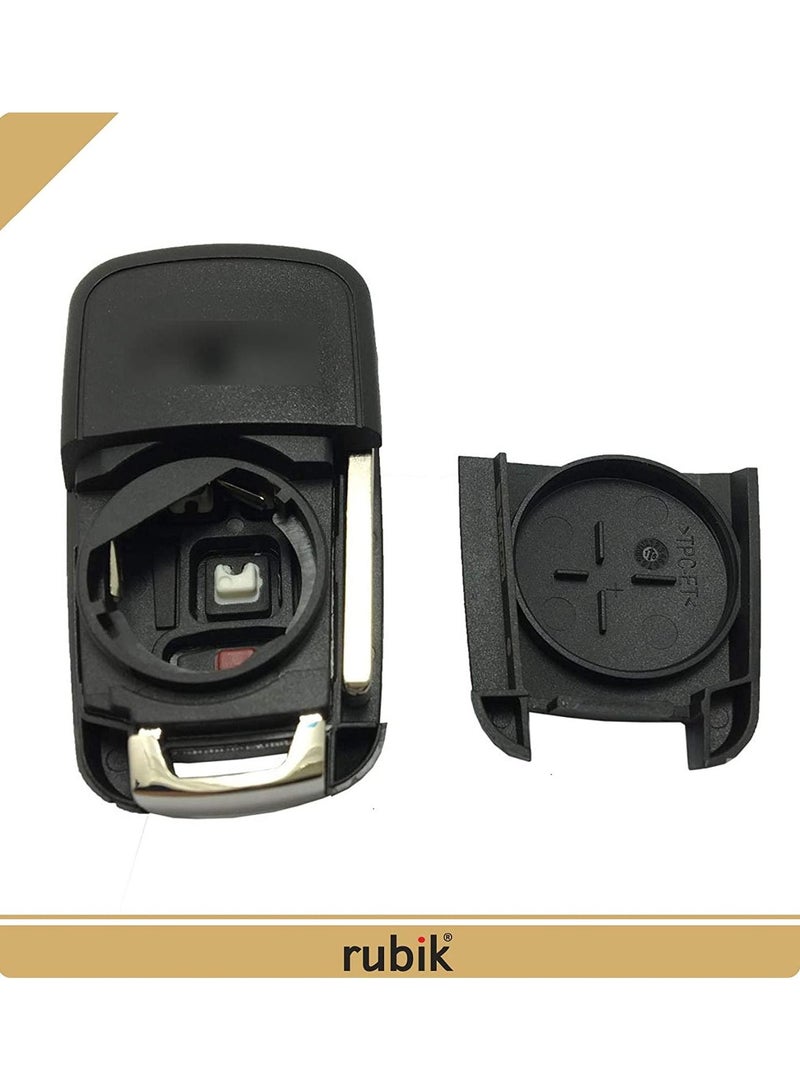 Rubik 3 Button Remote Control Cover Uncut Key FOB Shell Case For Chevrolet Camaro Cruze Chevy Equinox Sonic Terrain (No Remote Chip) - Image 2