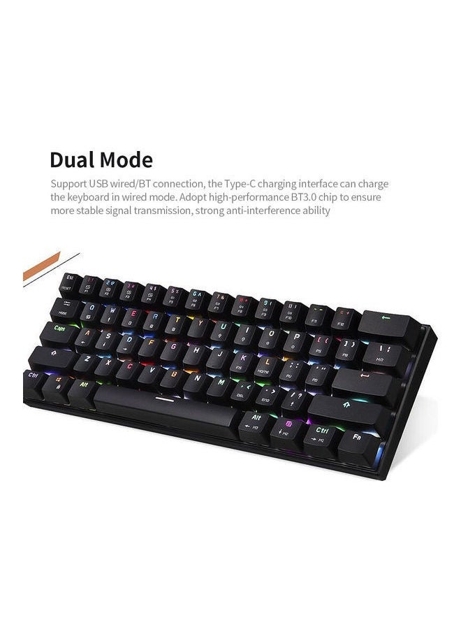 NIBEMINENT RGB Mechanical Keyboard Black  - Image 3