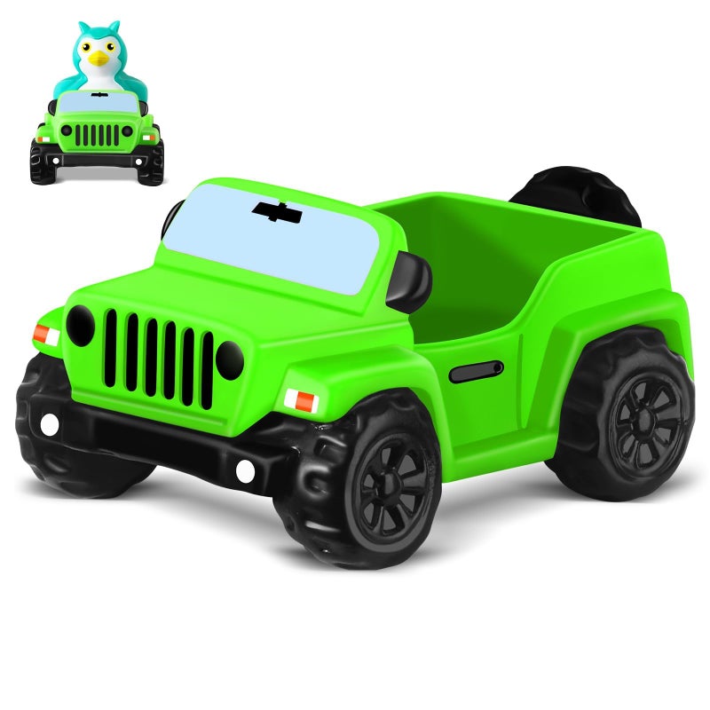 ANGGIKO 35 Inch Green Car Toy Match Most 2 in Rubber Ducks Ducks for Jeeps Vehicle Toys for Car Dashboard Decorations Accessory Rubber Duck Collection Easter Basket Stuffers for Kids Party Favors - Image 3