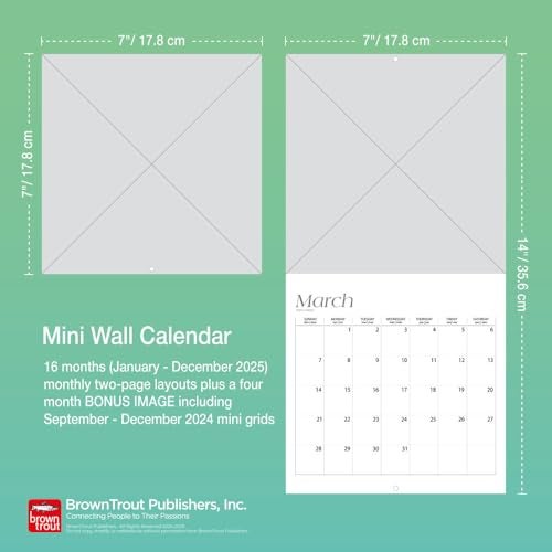 Browntrout TXT OFFICIAL | 2025 7 x 14 Inch Monthly Mini Wall Calendar | BrownTrout | K-Pop Korean Boy Band Temptation - Image 4