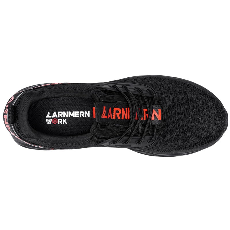 LARNMERN Steel Toe Shoes for Women Safety Shoes Work Sneakers Comfortable Safety Toe Sneakers Work Lightweight Colorful Zapatos de Seguridad (8.5,Red) - Image 4