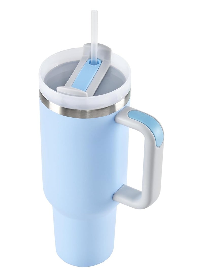 بيتشو كوب بهلوان معزول بالفراغ مع قش 40 أونصة باللون الأزرق - Image 2