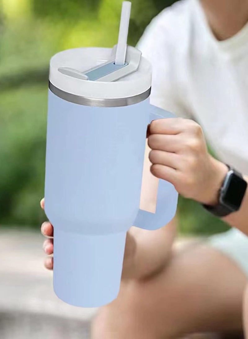 بيتشو كوب بهلوان معزول بالفراغ مع قش 40 أونصة باللون الأزرق - Image 5