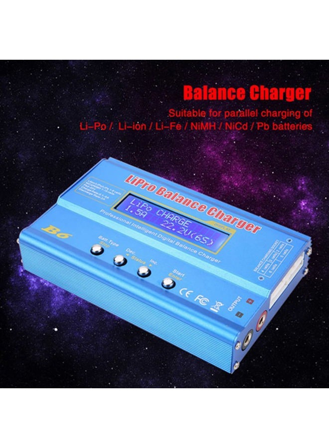 Walfront B6 LiPo Balance Charger Discharger Battery Pack Digital RC Charger Battery Charger Li-Po Li-ion Li-Fe NiMH NiCd Pb Battery 80W (New iMAX B6 LCD Display Digital RC Lipo NiMh) - Image 4