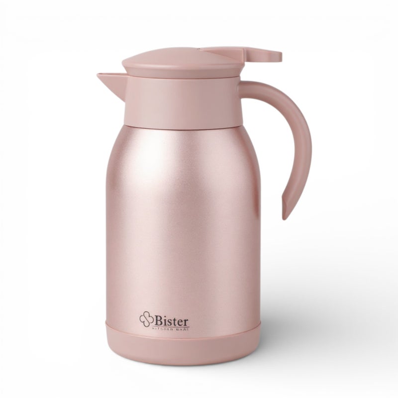 Bister Steel Rose Gold Thermos, Capacity 1 Liter - Image 1