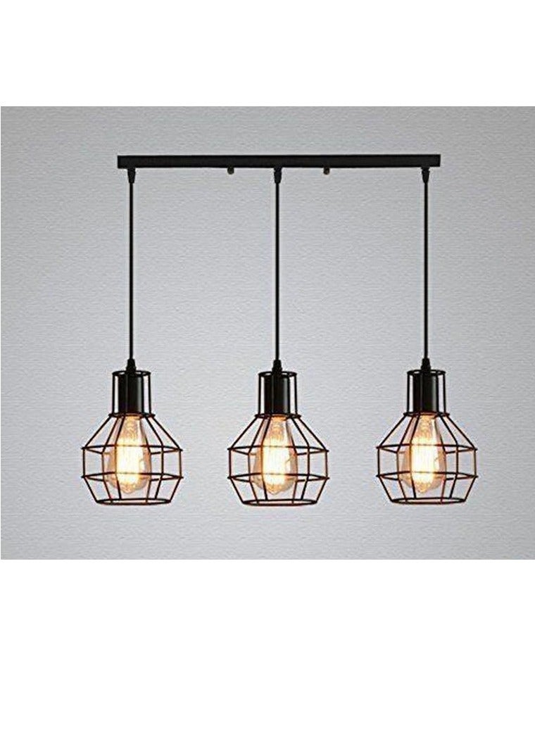 El Rawda Lighting Bomb Fit Line Chandelier  - Black  - Image 4
