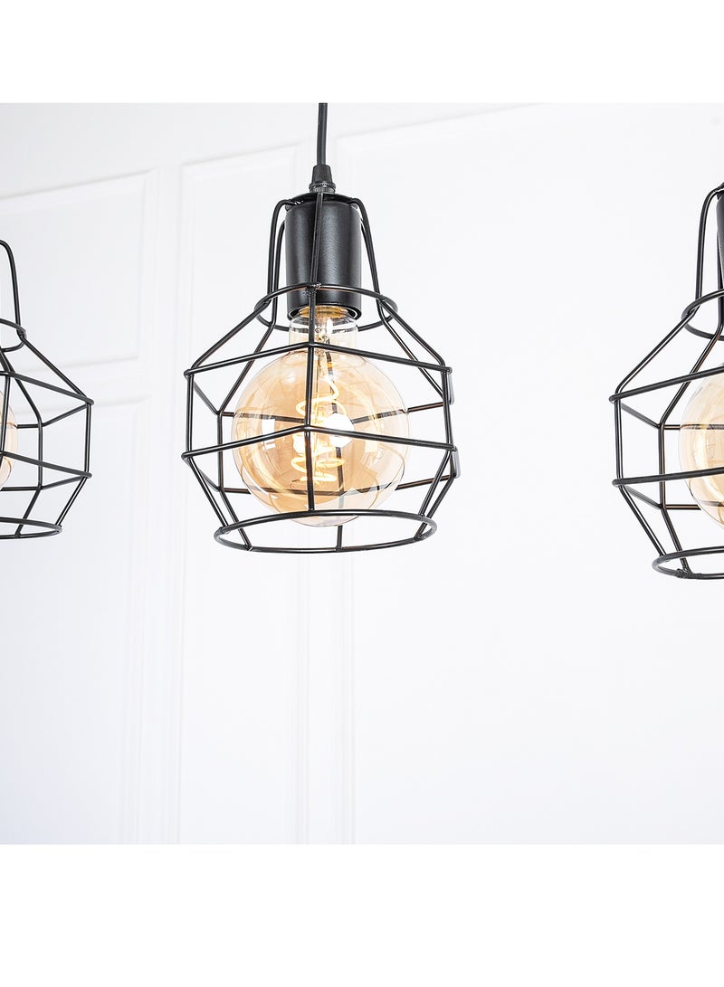 El Rawda Lighting Bomb Fit Line Chandelier  - Black  - Image 3