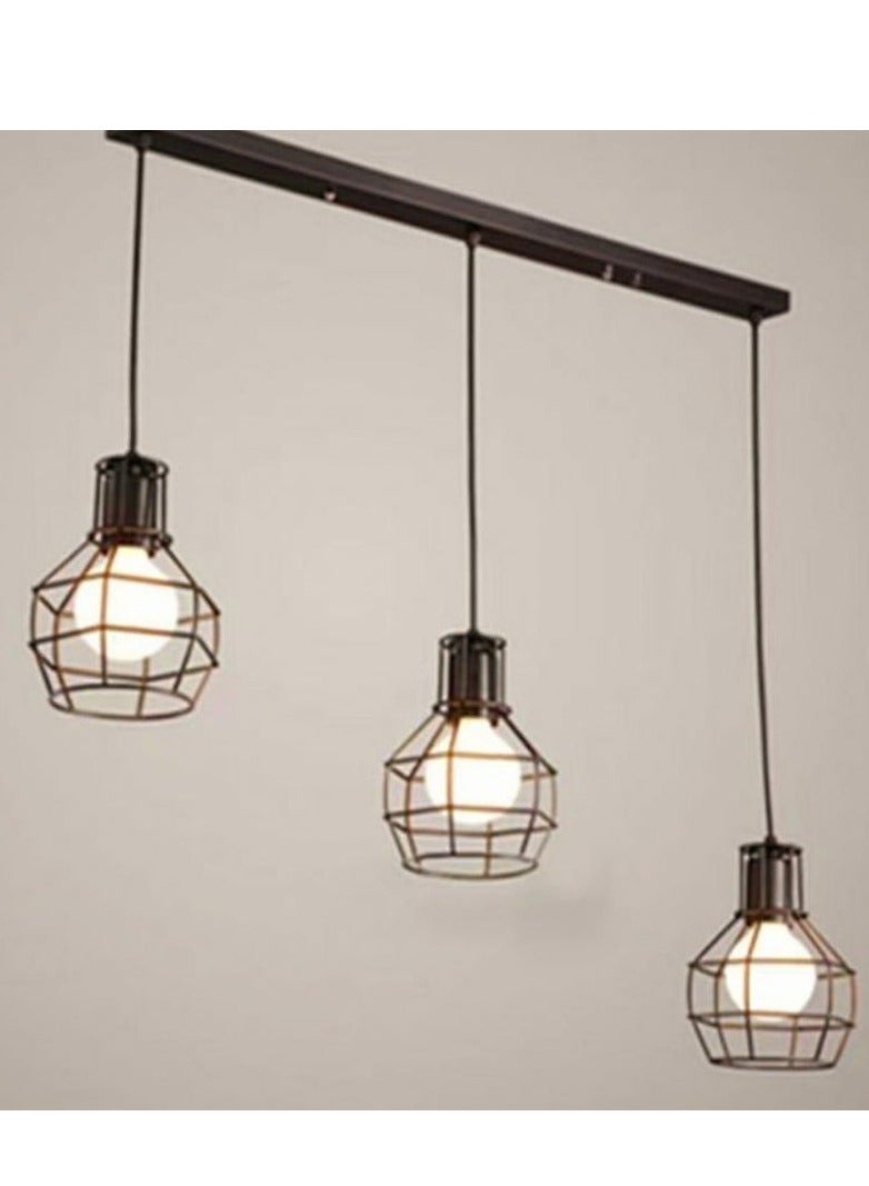 El Rawda Lighting Bomb Fit Line Chandelier  - Black  - Image 5