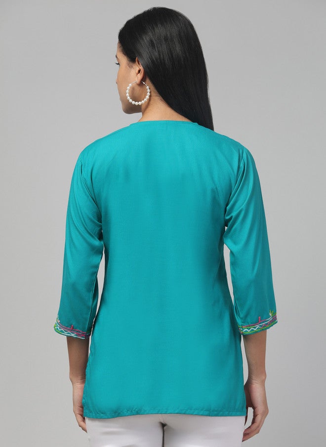Trend Level Women Floral Embroidered Kurti - Image 5