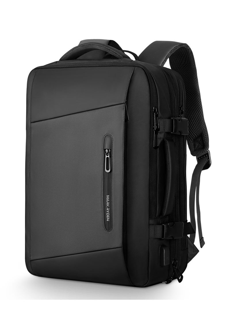 MARK RYDEN Laptop Backpack, Expandable 23L-40L Travel Backpack Cabin Size, Business Backpack Men with USB Charging Port Fit 17.3 Laptop - Image 1