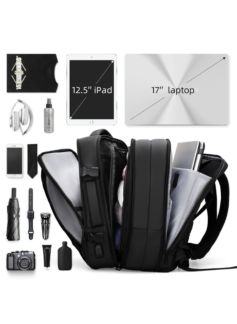 MARK RYDEN Laptop Backpack, Expandable 23L-40L Travel Backpack Cabin Size, Business Backpack Men with USB Charging Port Fit 17.3 Laptop - Image 5