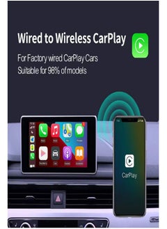 Carlinkit Carlinkit piece to convert wired CarPlay to wireless CarPlay - U2W Plus model - black color  - Image 2