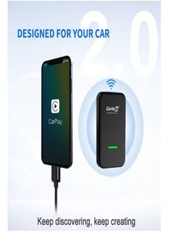 Carlinkit Carlinkit piece to convert wired CarPlay to wireless CarPlay - U2W Plus model - black color  - Image 5