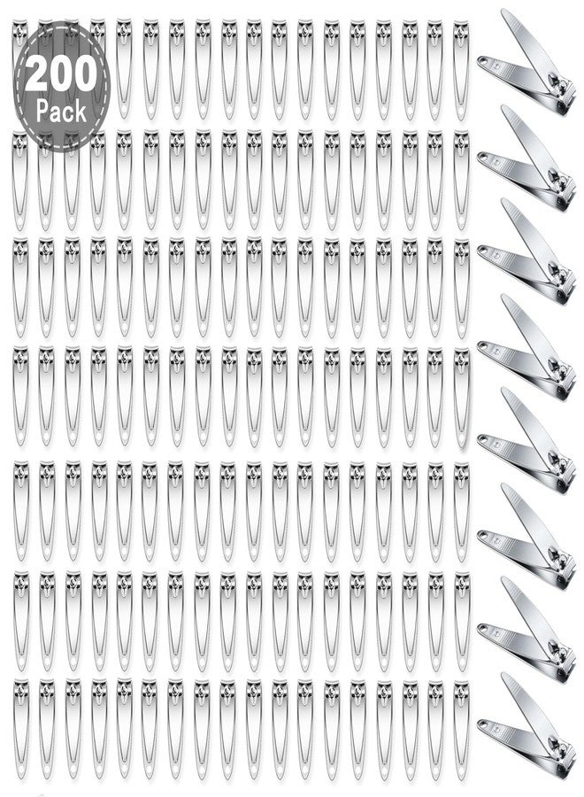 AVERZELLA 200-Pack Fingernail Clippers Nail Clippers in Bulk for Women Men Portable Sturdy Stainless Steel Small Nail Cutter Bulk Toenail Clippers Multipack for Travel Homeless Care Package Supplies - Image 1