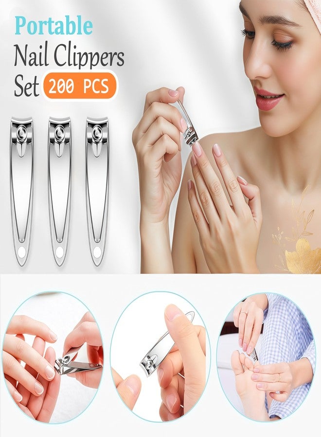 AVERZELLA 200-Pack Fingernail Clippers Nail Clippers in Bulk for Women Men Portable Sturdy Stainless Steel Small Nail Cutter Bulk Toenail Clippers Multipack for Travel Homeless Care Package Supplies - Image 2