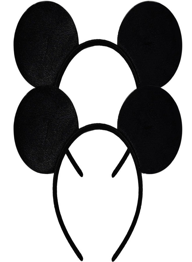 MADO 2 pack mouse ears headbands for adults women little girls boys (black, onesize) - Image 1