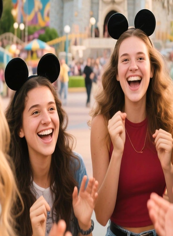 MADO 2 pack mouse ears headbands for adults women little girls boys (black, onesize) - Image 5