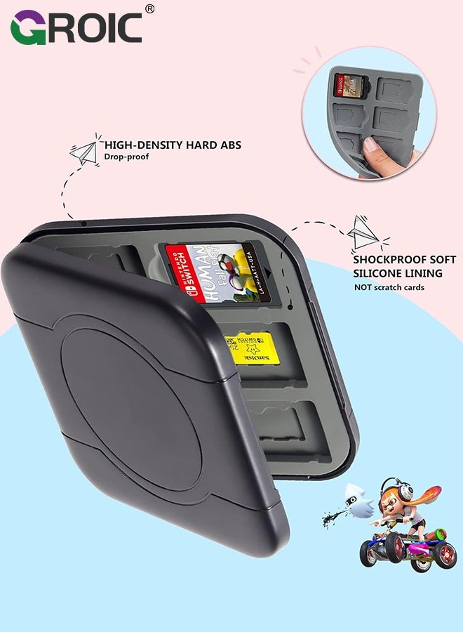 GROIC Game Card Case for Nintendo Switch, Portable Game Card Holder, Hard Shell Game Card Storage Case, Large Capacity Switch Game Card Organizer with 12 Card Slots - Image 5