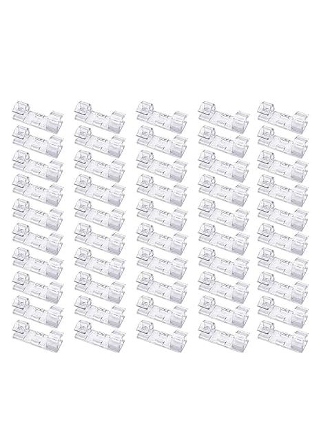 Zerolex Zerolex 60 Pcs Self Adhesive Cable Management Clips Cable Organizers Sticky Wire Clips Cord Holder for TV PC Laptop Ethernet Cable Desktop Home Office LargeTransparent  - Image 1