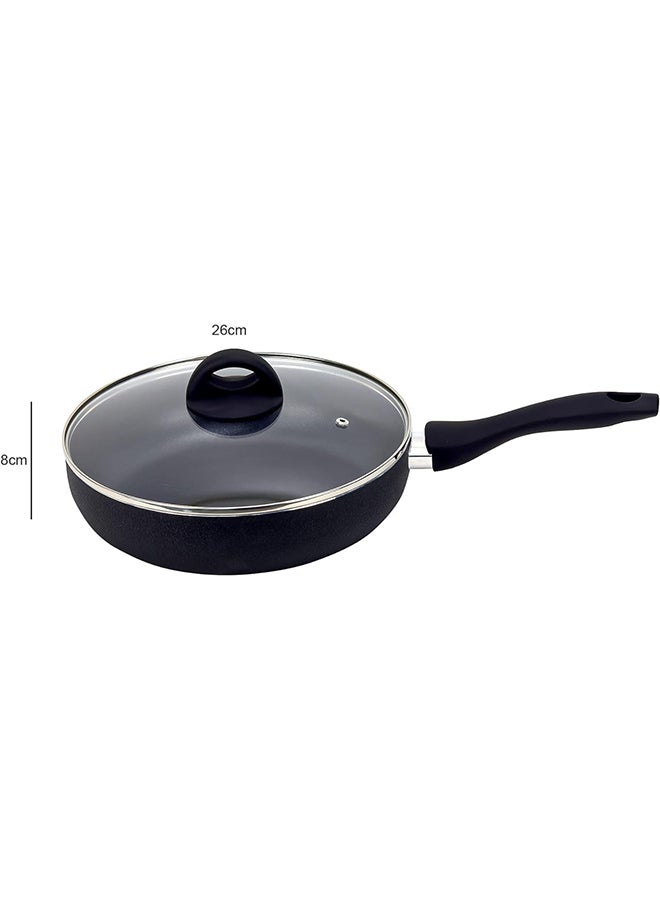 Beefit Non-Stick Sauce Pan Granite Saucepan For Easy Pour With Ergonomic Handle & Safe Cooking 18 Black - Image 3