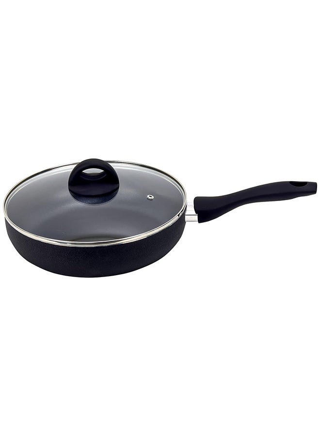 Beefit Non-Stick Sauce Pan Granite Saucepan For Easy Pour With Ergonomic Handle & Safe Cooking 18 Black - Image 2