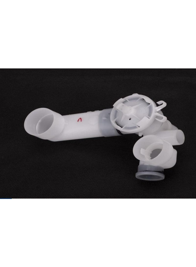 وصلة صرف مجمعه غسالة توشيبا هاف 10,12 kg الاصلية، أبيض، 10 كيلوجرام.، ABS  - Image 1