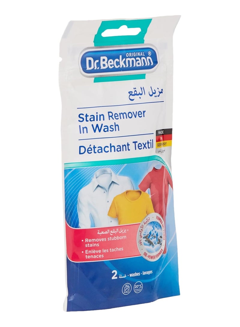 Dr. Beckmann Stain Remover in Wash-Removes Stubborn Stains-Oxi-Power Formula-For Fresh colors-Hygeinic Cleaning-Made in Germany-80gm - Image 3