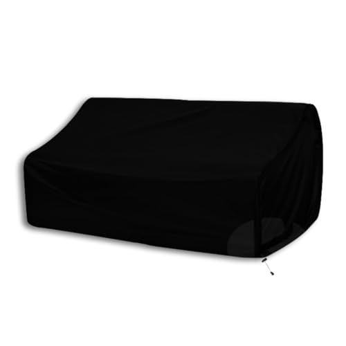 KHOOBREZ Indoor Outdoor Patio Furniture 3 seater sofa Cover Three seater Chair Cover , Dust Waterproof Garden Furniture Covers 80" x 39" x 29" 3SS1(Black) - Image 1