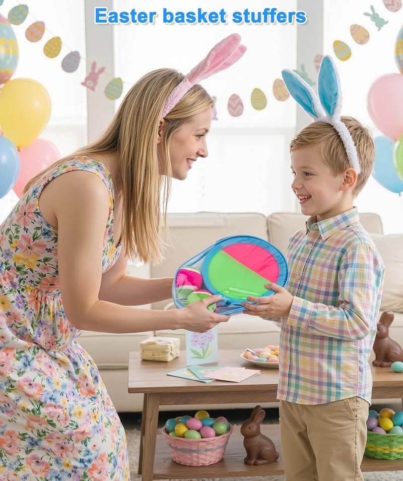 Qrooper Toddler Toys Toss and Catch Ball Set Easter Basket Stuffers for Kids Toddler Toys for 3 4 5 6 7 8 Year Old Boys Girls Birthday Gift Yard Outdoor Games for Kid Ages 48 812 Beach Pool - Image 3