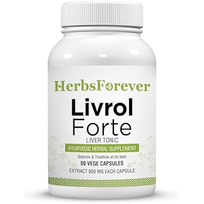 Herbsforever Liver Forte- Support Advanced Liver Detox & Cleansing,Repair-Cooling-Milk Thistle,Andrographis,Chanca Piedra,Punarnava, Nightshade,Triphala 11 Ayurvedic Herb Extract|90 Veg Capsule|800mg - Image 1
