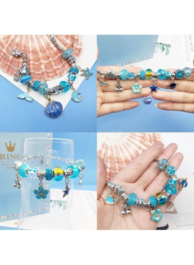 GGEROU Bracelet Making Kit for Girls,66 Pcs Charm Bracelets Kit with Jewelry Box,Jewelry Charms, Bracelets for DIY Craft - Image 4