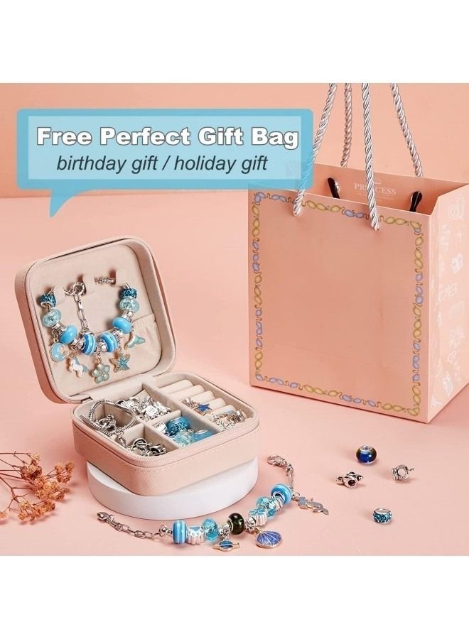 GGEROU Bracelet Making Kit for Girls,66 Pcs Charm Bracelets Kit with Jewelry Box,Jewelry Charms, Bracelets for DIY Craft - Image 3