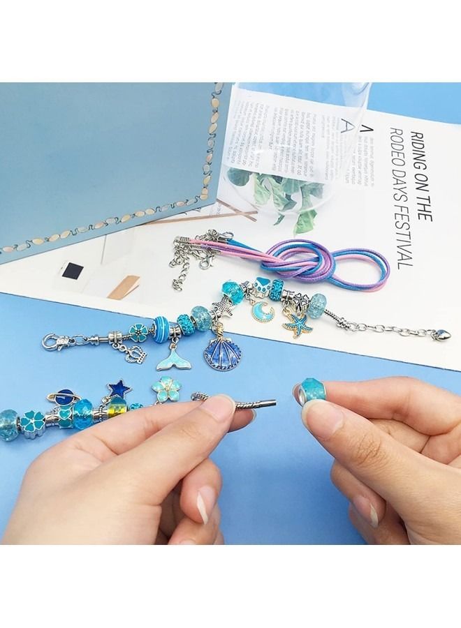 GGEROU Bracelet Making Kit for Girls,66 Pcs Charm Bracelets Kit with Jewelry Box,Jewelry Charms, Bracelets for DIY Craft - Image 5